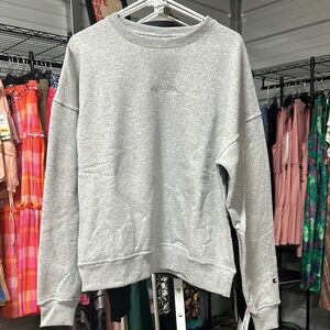NWT Oxford, gray power blend crew